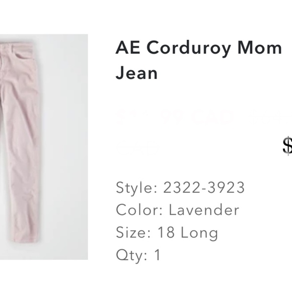 American Eagle corduroy mom jeans - Picture 10 of 10